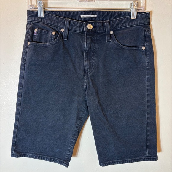 Ag Adriano Goldschmied Pants - Alexa Chung for AG Adriano Goldschmied Washed Black Denim Shorts Size 27